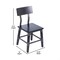 Flash Furniture Jackson Commercial Grade Rustic Black Industrial Wood Dining Chair, 4PK 4-XU-DG-W0236-BLK-GG - alternate 5